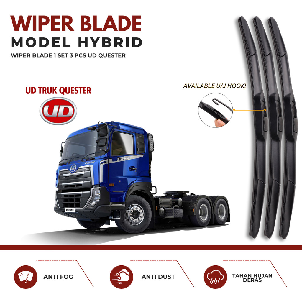 UD Trucks Quester Hybrid Car Wiper หนึ่งคู่ซ้ายขวา