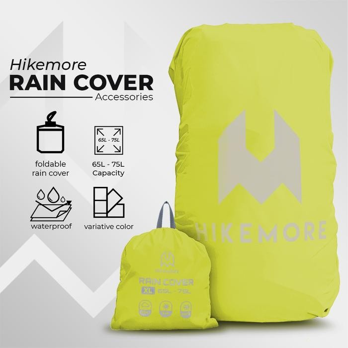 Hikemore Rain Cover Bag Backpack 65-75L Size Xl กันน้ํา Strong ไม่ฉีกขาดง่าย เหมาะสําหรับ
