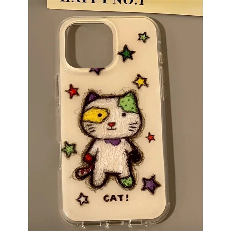 ความงามแมวสาวภาพประกอบกรณี Hp Samsung A16 A55 A36 A56 A15 A06 5G A26 A72 A30 A53 A71 M12 A14 M11 A52