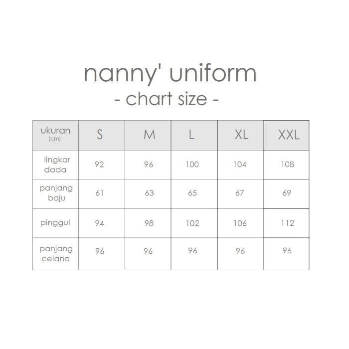 Zoe White Blue Long Sleeve Nurse Uniform / Babysitter Uniform