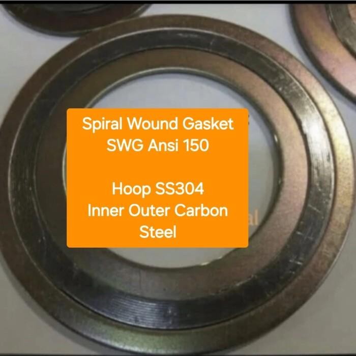 2" SPIRAL WOUND GASKET SWG 2 นิ้ว ANSI CLASS 150 SS304 SS CS