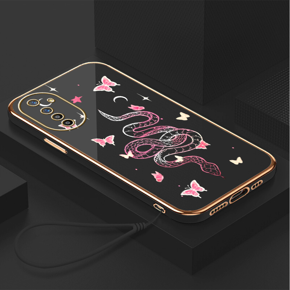 LOKAL ปลอก Hp สําหรับ Realme XT X2 K5 สต็อกท้องถิ่น Lanyard ฟรีเคสโทรศัพท์ Layered Softcase Kesing C