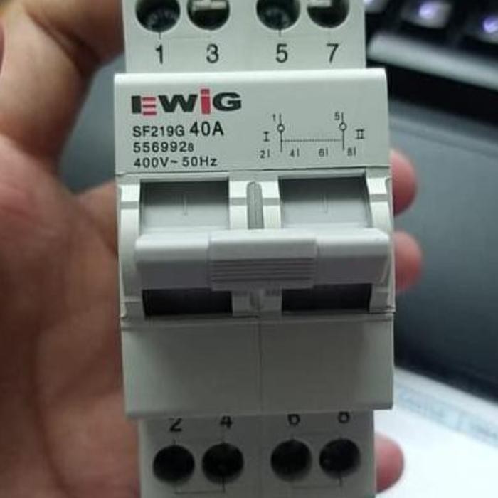 Ewig Cos Din Rail 2Pole 400V 50Hz / Change Over Switch 2Kub พร้อมส่ง