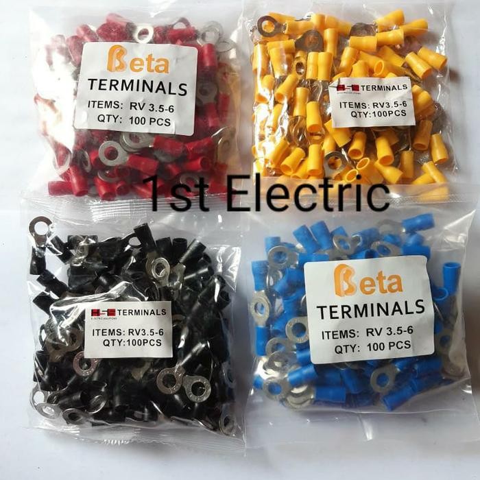 MERAH Skun Ring Rv 3.5-6 Rv 3.5-6 แดง เหลือง ดํา น้ําเงิน พร้อมส่ง