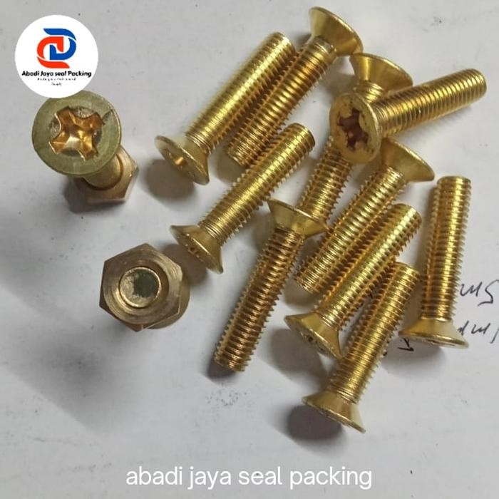 Choice - Countersunk Bolt - กลอนทองเหลือง M8 35