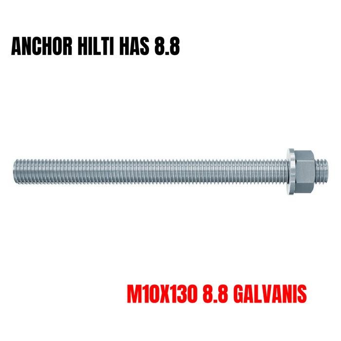 Choice - Hilti Has M10 X 130 8.8 สมอชุบสังกะสี