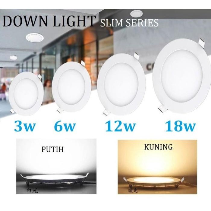 ใหม่ LED PANEL DOWNLIGHT 6W 9W 12W 18W 24W / CEILING LIGHT