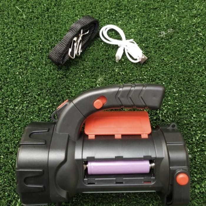 MERAH [Expert] ไฟฉาย LED COB ขนาดใหญ่ Powerbank 20,000 mAH ระยะไกล 50-80 M สีแดง