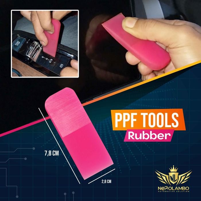 PPF RUBBER SCRAPPER PINK VKOOL INSTALLATION TOOL