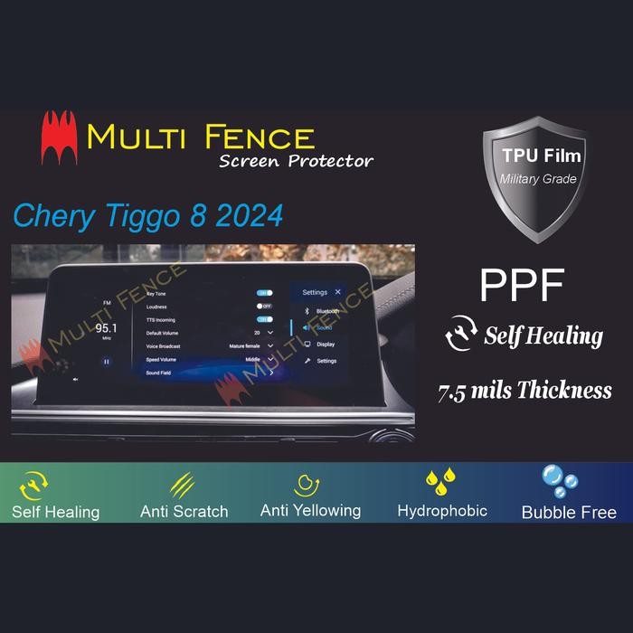 PPF TPU HEAD UNIT TIGGO 8 2024 รักษาตัวเอง