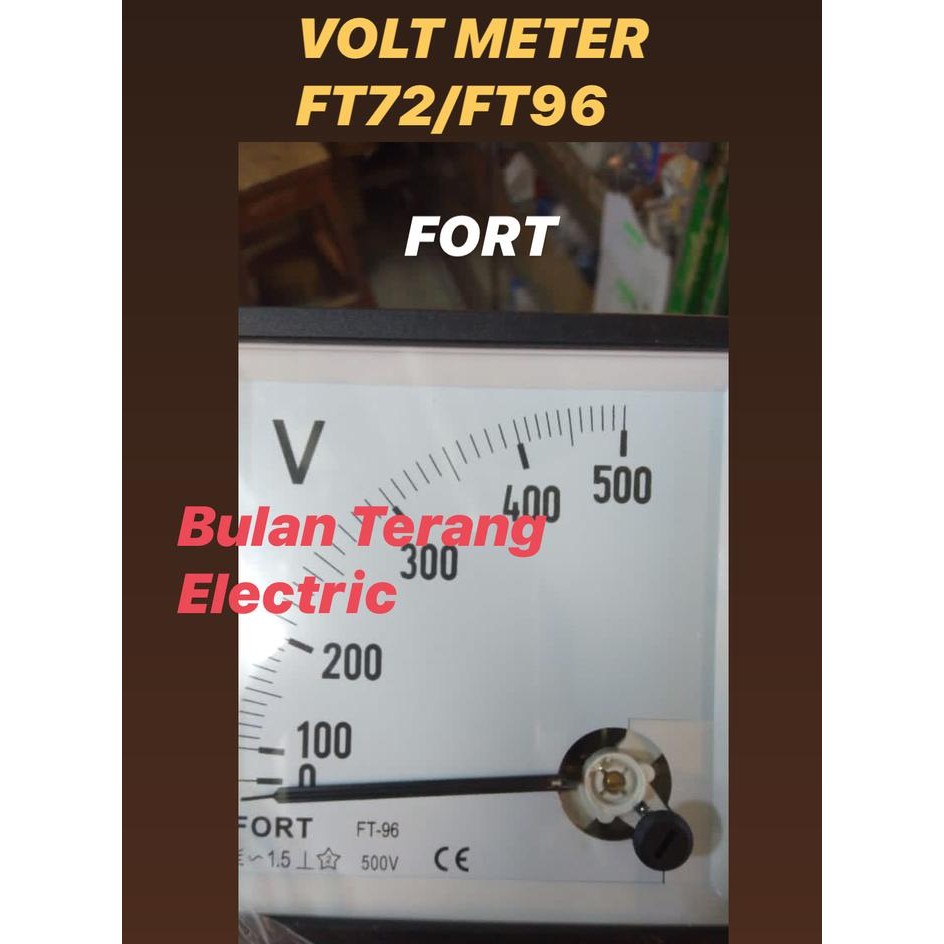 VOLT METER FT72 FT96 CHOOSE VARIANT 300V / 500V WITE NOTE
