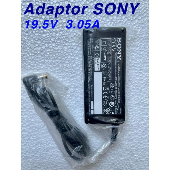 ใหม่ Original SONY 19.5V 3.05A TV Adapter - SONY 19.5 Volt 3.05 Ampe Adapter