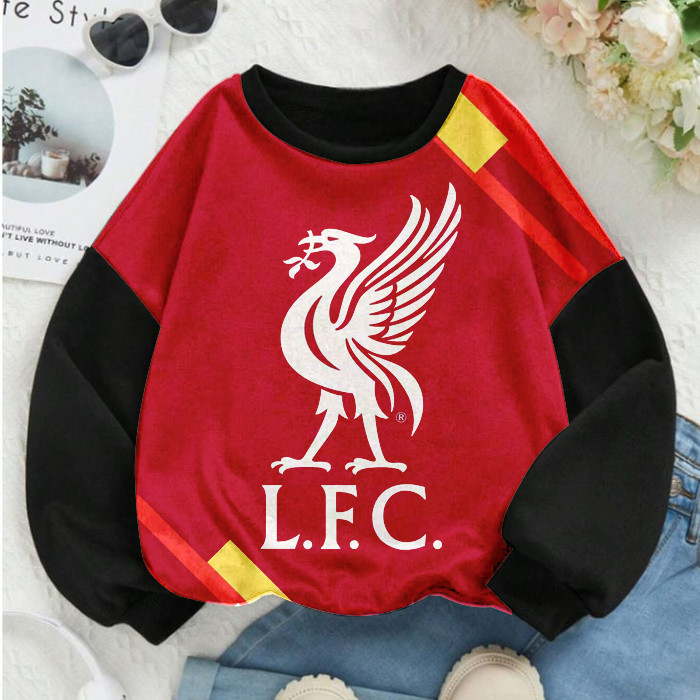 Liverpool Movie Animated Cartoon Super Hero S1 Crewneck Sweater Jacket พร้อมผ้าระเหิดสามารถปรับแต่งไ