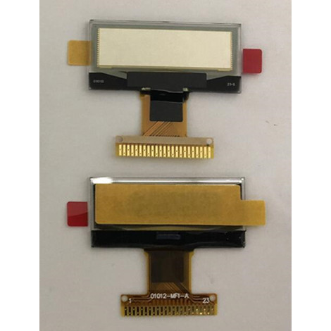 1.1 นิ้ว 23P หน้าจอ OLED สีขาว SH1106G ไดรฟ์ IC 8Bit 8080 อินเทอร์เฟซ 128*36