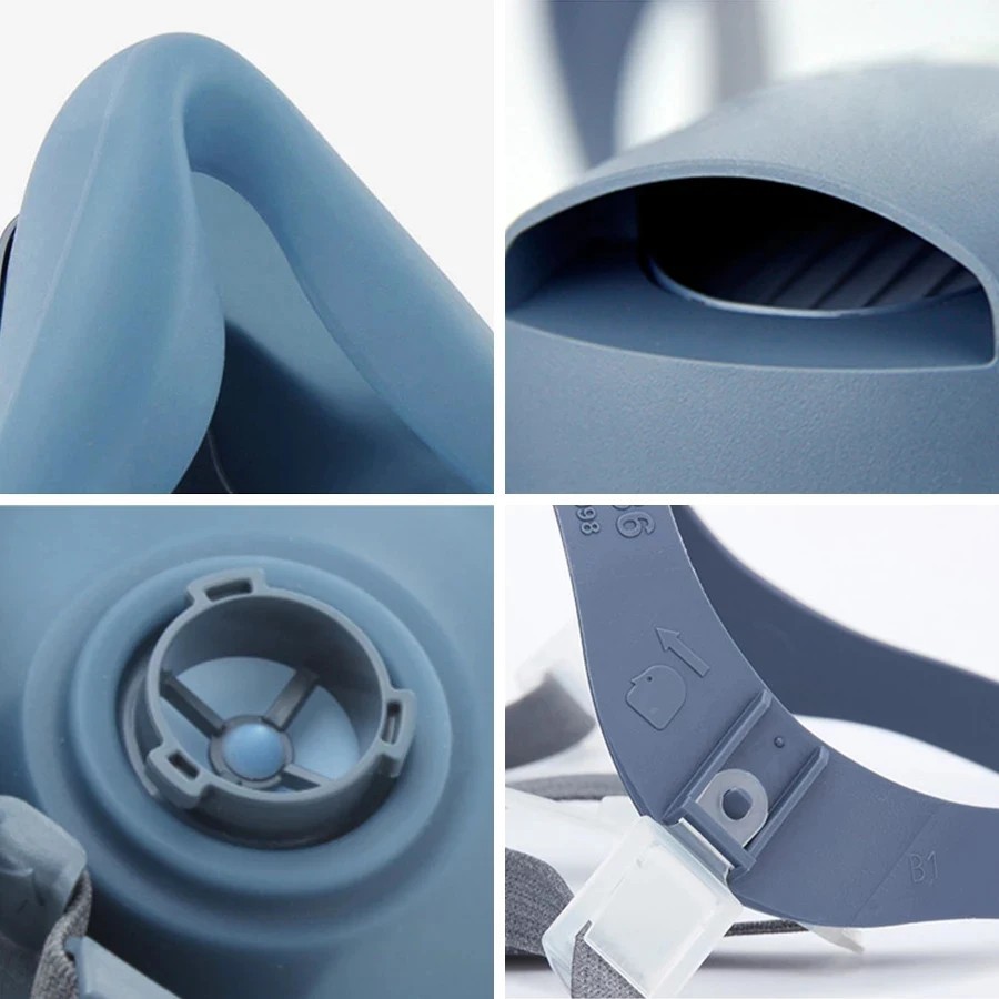 7502 หน้ากากช่วยหายใจป้องกันอุตสาหกรรมจิตรกรรมสเปรย์ก๊าซฝุ่นกับ 501 5N11 6001CN เคมีครึ่ง