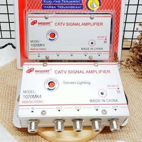 SPLITTER + BOOSTER TV 4 WAY LED/LCD