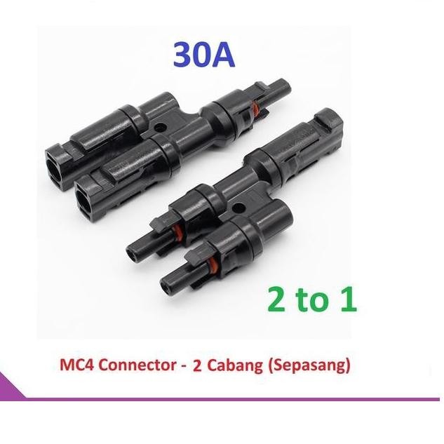 T Connector Socket Cable แผงโซลาร์เซลล์ MC4 2in1 Caltech