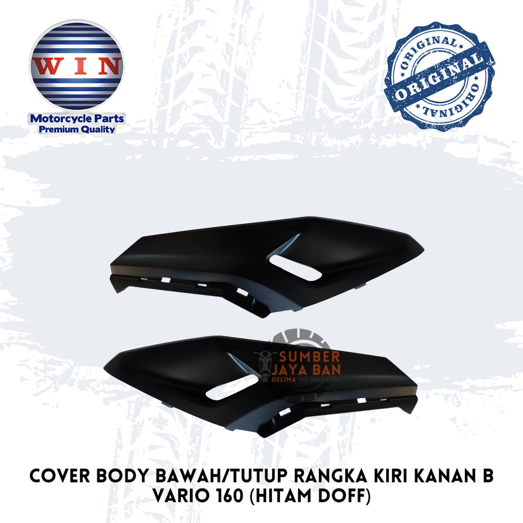 WIN Lower Body Cover B Vario 160 2022-2025 ซ้ายขวา K2S กรอบ Matte Black 2023 2024