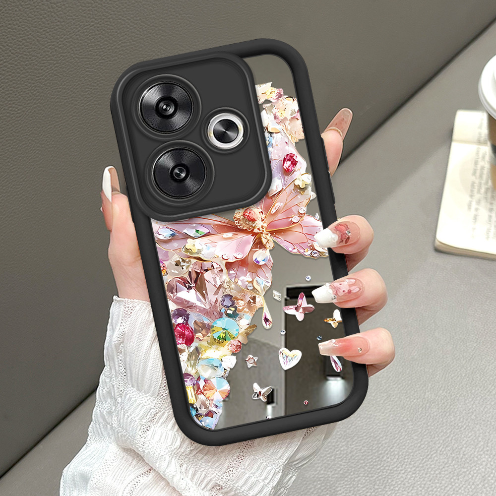 HP เคสโทรศัพท์สําหรับ Xiaomi Poco F6 5G กระจก Softcase เคสโทรศัพท์ Kesing 1069 JZ