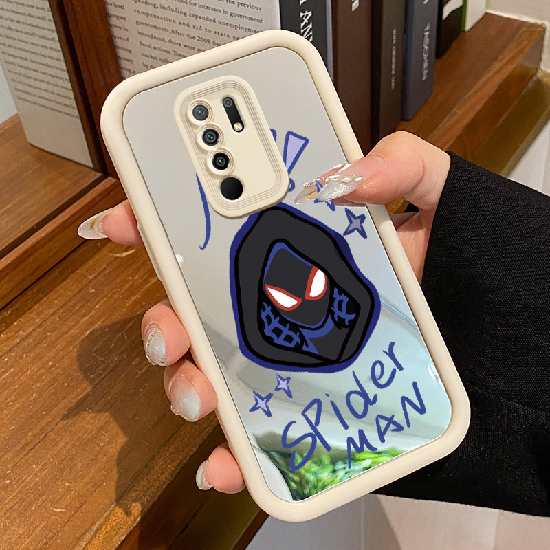 Xiaomi Redmi 9 Redmi 9 Prime 8 6A 5 Plus POCO M2 กรณีโทรศัพท์มือถือปลอกกระจกซิลิโคน HP ปลอก Dark Mas