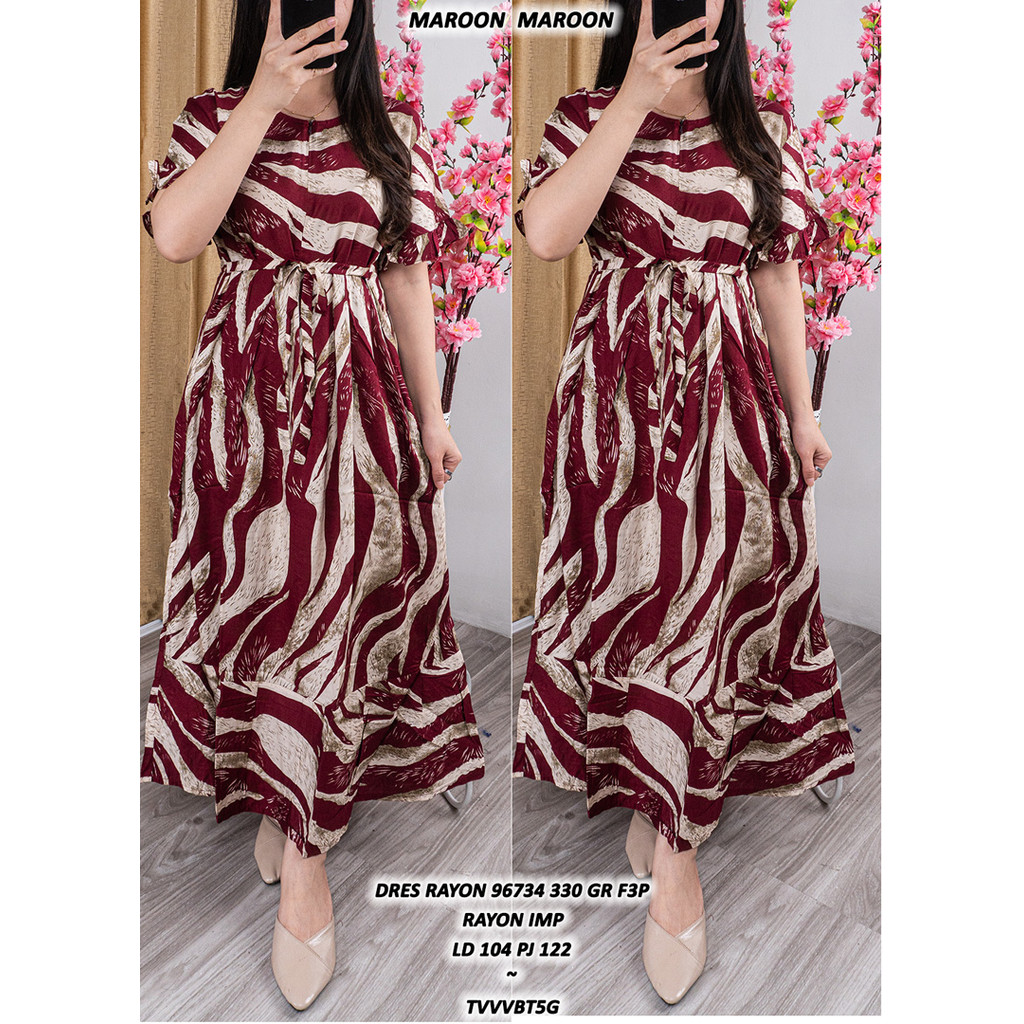 RAYON DRESS 96734 330 GR F3P STOCK ACCORDING TO AND UPDATE