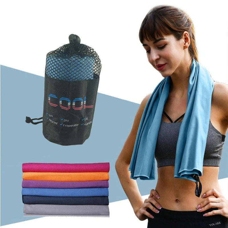 [ดี] COOL Super Absorbent Quick Dry Microfiber Gym Towel 40x80cm - H02