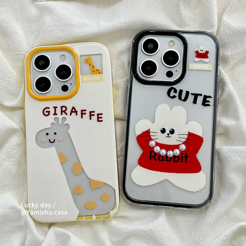HP Animal Art Giraffeเคสโทรศัพท์Iphone 11 13 15 Pro Max 17 Pro Max 17 Air 7+ 8+ Ip 14 15 16 Plus X X