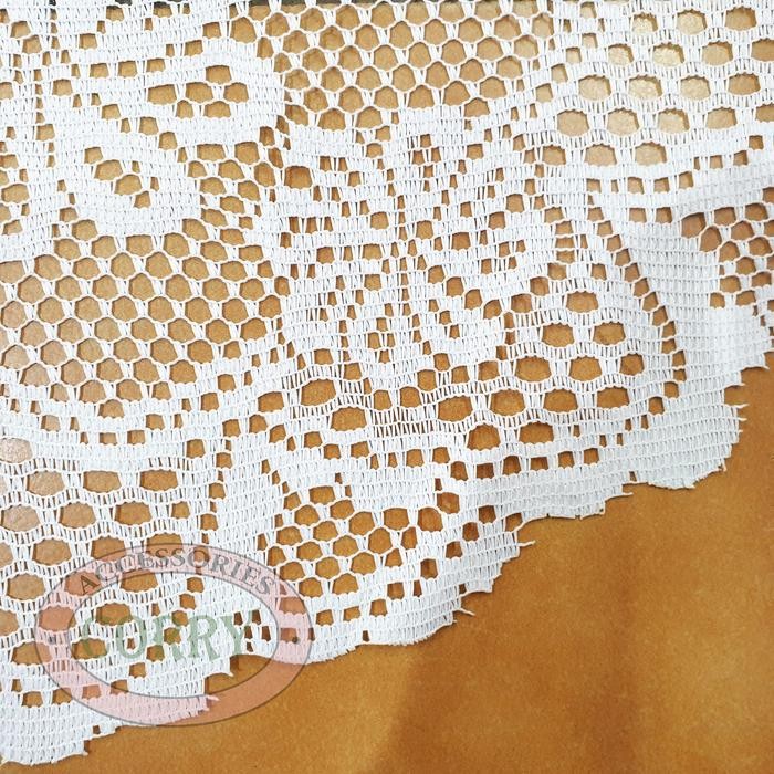 EID AL-FITR TABLE CLOTH CENTER LACE TABLE RUNNER LACE WHITE 18 CODE 1032