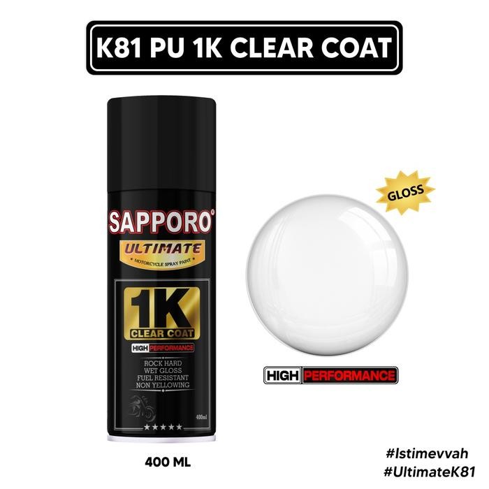 BEST SAPPORO ULTIMATE CLEAR COAT K81 PU 1K 400 ML