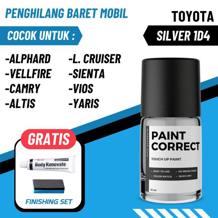 READY TOYOTA SILVER 1D4 CAR SCRATCH REMOVER PAINT