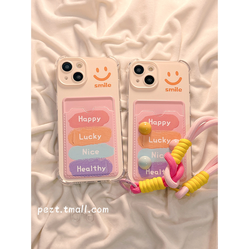 MERAHสีเหลืองGraffitiผู้ถือบัตรสายคล้องปลอกXiaomi F7 C85 15 14 14T Poco C71 X7 Pro C75 C65 M5S 13T P