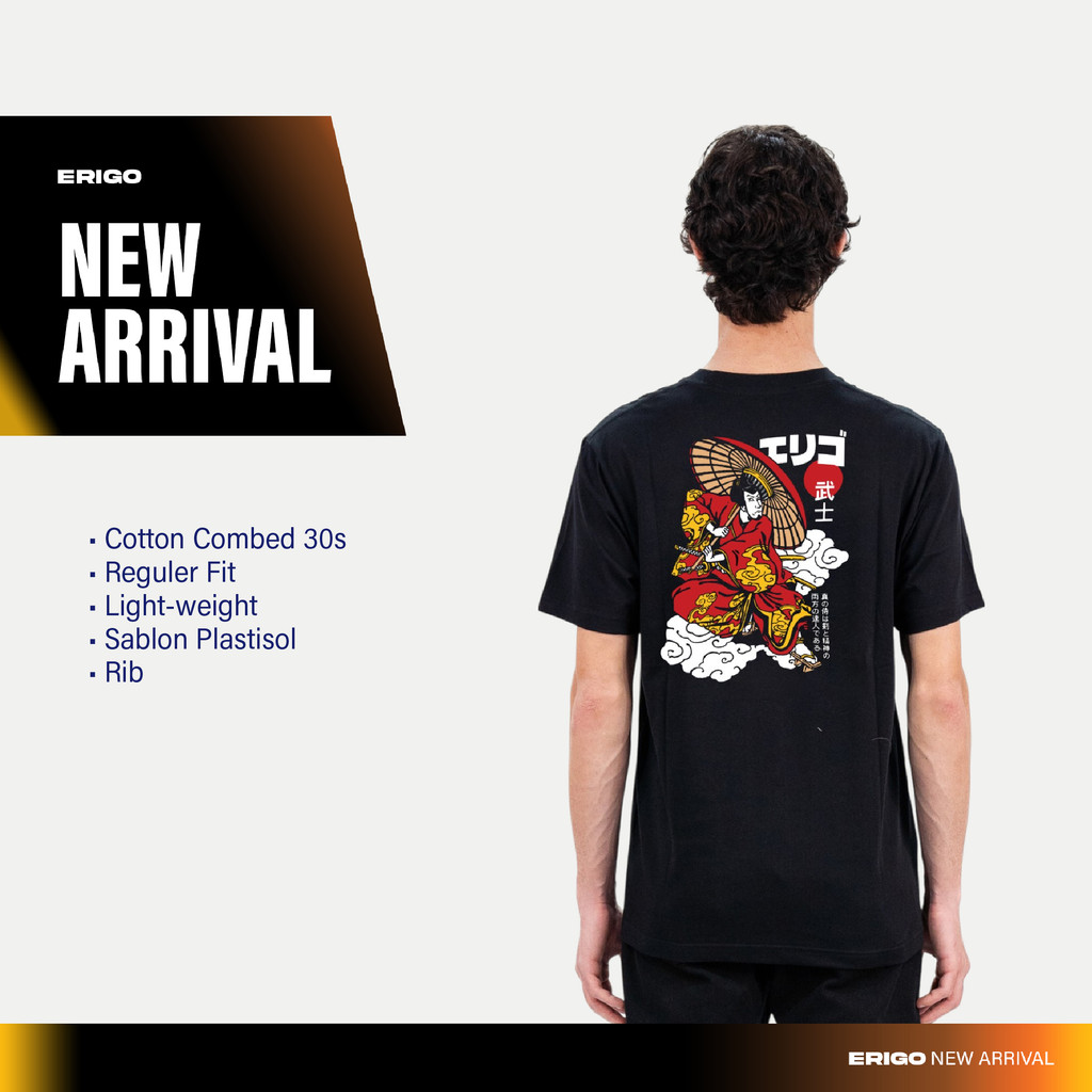 เสื้อยืด Erigo Ukyo Black - เสื้อยืด Unisex