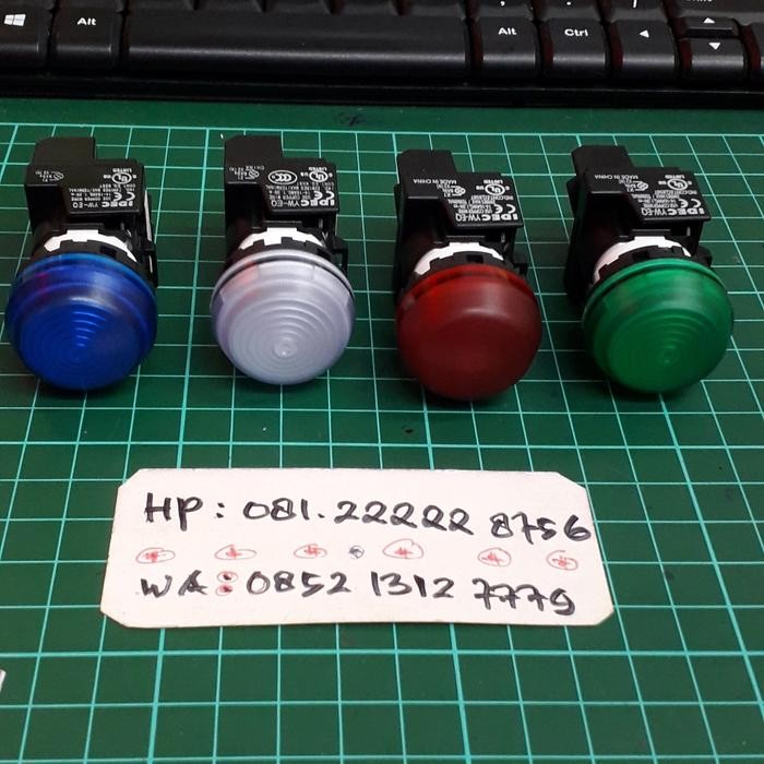 Idec Pilot Lamp 220Vdc 110Vdc เส้นผ่านศูนย์กลาง 22 มม./25 มม.