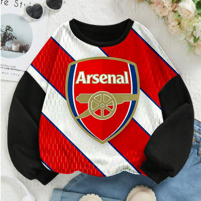 Arsenal Movie Animated Cartoon Super Hero S5 Crewneck Sweater Jacket พร้อมผ้าระเหิดสามารถปรับแต่งได้