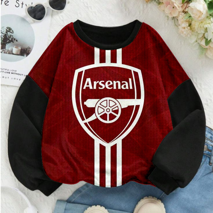 Arsenal Movie Animated Cartoon Super Hero S2 Crewneck Sweater Jacket พร้อมผ้าระเหิดสามารถปรับแต่งได้