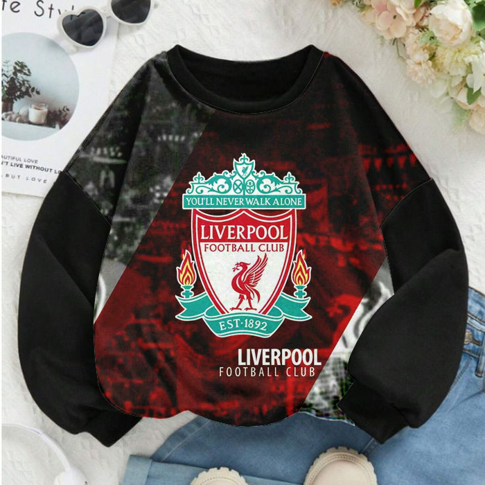 Liverpool Movie Animated Cartoon Super Hero S3 Crewneck Sweater Jacket พร้อมผ้าระเหิดสามารถปรับแต่งไ