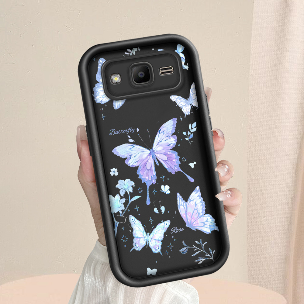 เข้ากันได้กับ Samsung Galaxy J2 Prime สําหรับ Hp Silicon Sofcase ปลอกโหมดปลอก Softcase TY 0002 ผีเสื