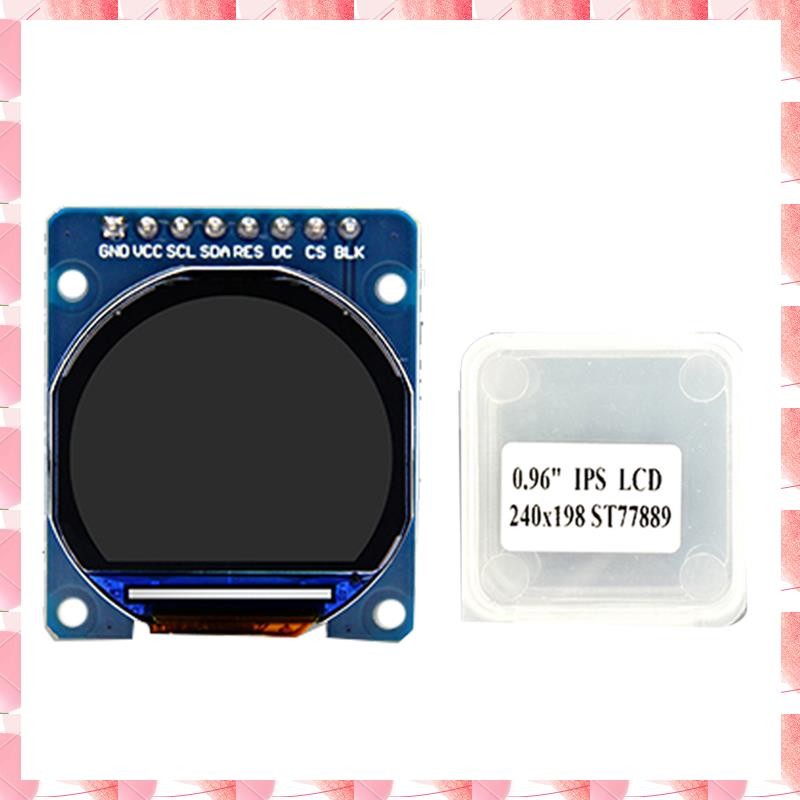 JAJA 0.96 นิ้ว ST7789 โมดูล 240Xrgbx198p ใช้งานร่วมกับ 5V และ 3.3V MCU ไม่มีฝาปิดกระจก
