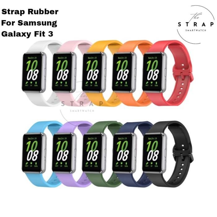 (Allthebest) Samsung Galaxy Fit 3 Silicone Strap Replacement Strap Samsung Galaxy Fit 3 Plain Silico