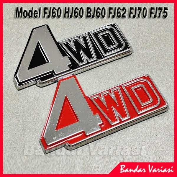 4WD EMBLEM สําหรับ LANDCRUISER HARDTOP WHEELDRIVE FJ60 BJ60 FJ62 FJ70 FJ5