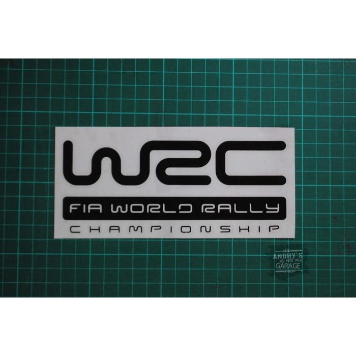 READY STICKER / สติ๊กเกอร์ WRC WORLD RALLY CHAMPIONSHIP 25X11CM
