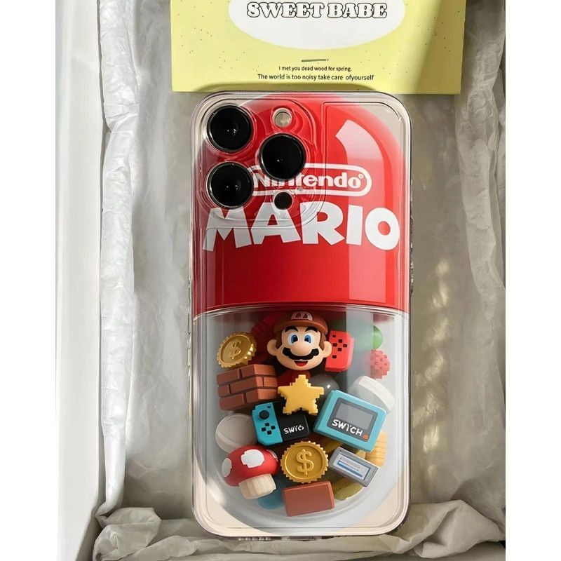การ์ตูน Mario Art Case Hp Samsung 25 Fe S25 Ultra S24 Fe Galaxy M15 M54 M23 M55 M14 S22 Plus S23 S24