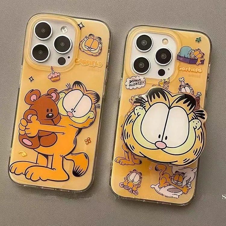 HP Garfield Bear Soft Cake For Case Iphone 17 Air 17 Pro Max 11 13 Pro Max 16E 15 Pro Max Iphone 14 