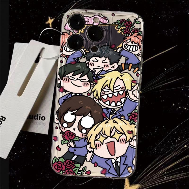 นุ่มuran High Schoolดอกไม้น่ารักสําหรับกรณีOppo A6t Pro Reno 15 Pro Max Reno 15F Reno 15 Pro A6 A6x 