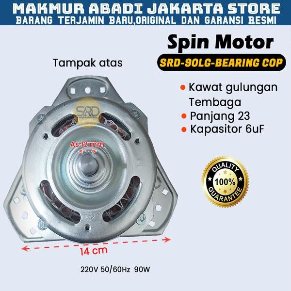 MESIN COPPER SPIN DYNAMO WASHING MACHINE DRYER BEARING AS 12 mm LG -SRD-90LG