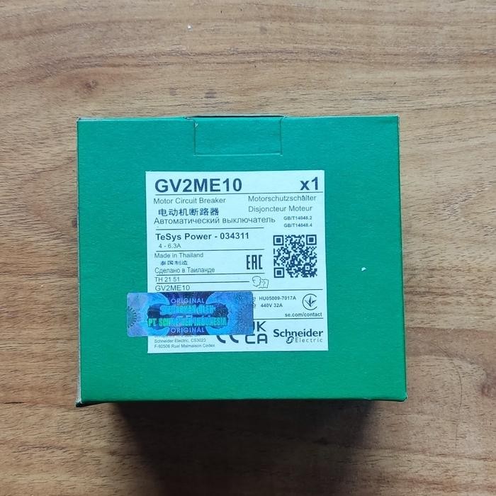Best Motor Circuit Breaker Schneider Gv2Me 10 Gv2Me10 4A-6.3A 2.2Kw