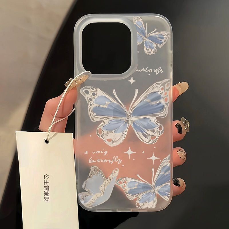 ผีเสื้อ Magic Mirror Anti Crack Aesthetic Casing Infinix Hot 60I Smart 9 Smart 10 Plus Note 50 Pro 2