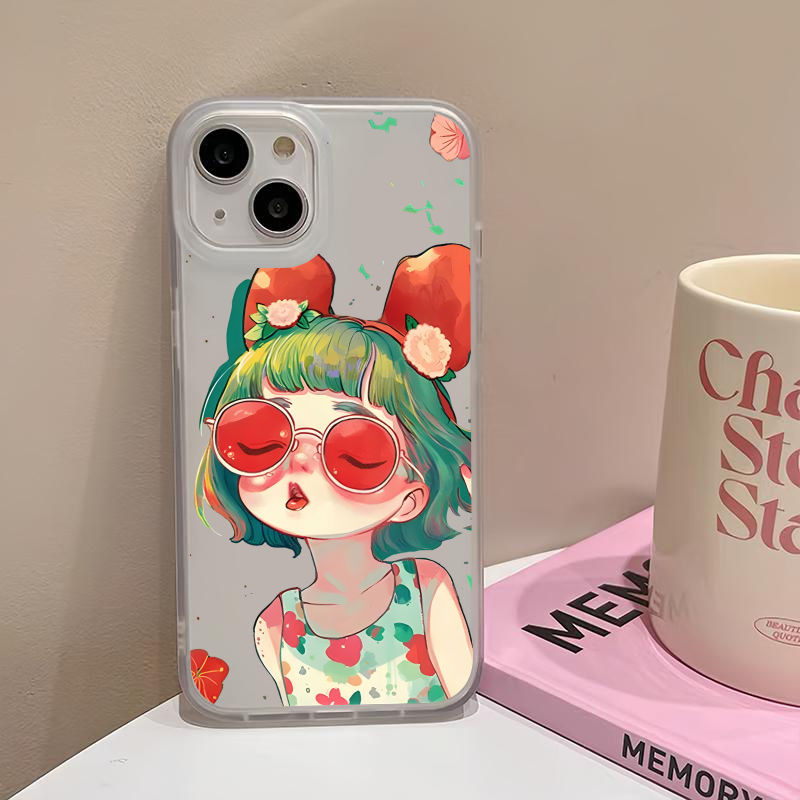 HP Soft Paintingแว่นตากันแดดสาวสําหรับRedmi 15C A5 14C 13C 13Xหมายเหตุ 14 4G 5G Pro Plus 10A 9T 9A A