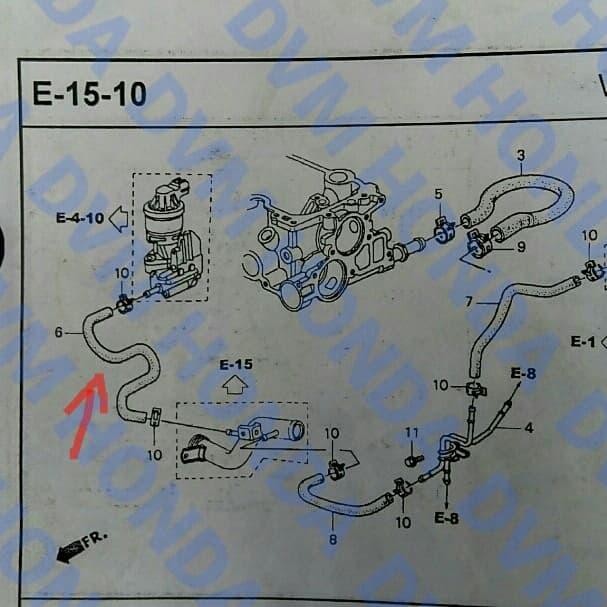 ท่อ/Hose Egr Out Original City Gd/Fit Gd/Jazz Gd อะไหล่