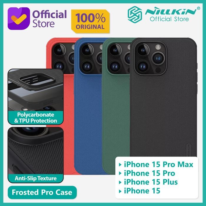 เคส Emperor.store5 เข้ากันได้กับ iPhone 15 Pro Max / 15 Pro / 15 Plus / 15 Nillkin Frosted Pro